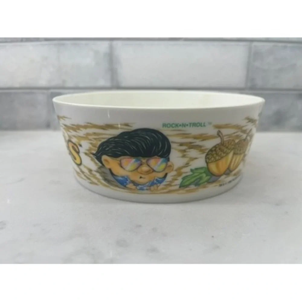 TROLLIES Vintage 1992‎ Plastic Child's Bowl Peter Pan Industries