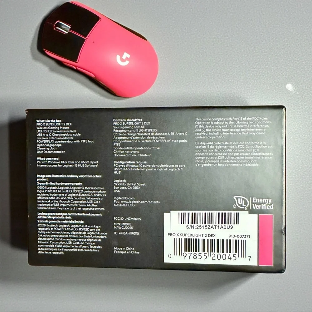 Logitech ProX Superlight 2 Dex Gaming Mouse