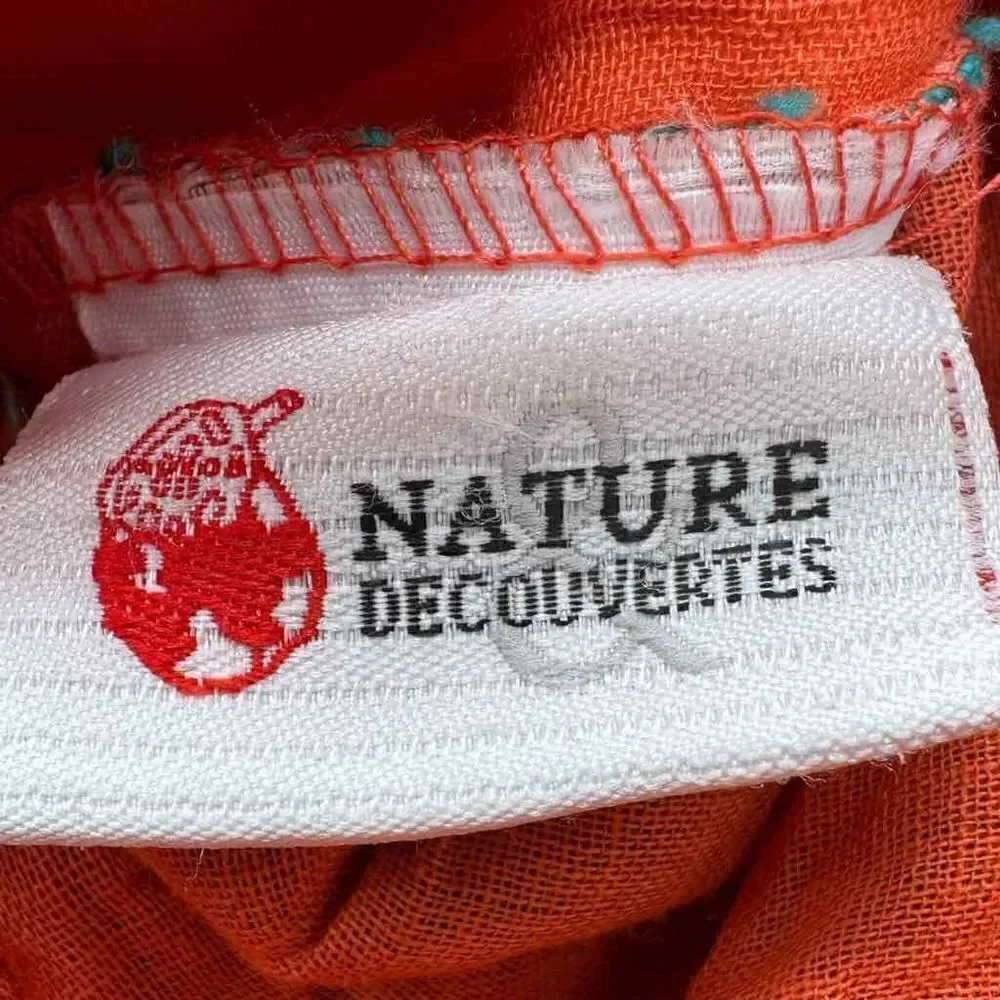 Nature Decouvertes Mandella design orange pouch
