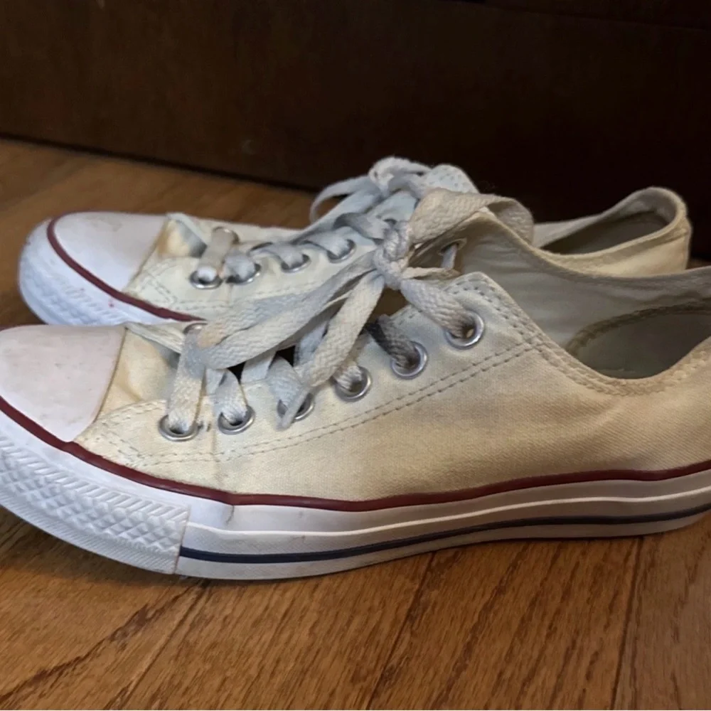 Converse White Canvas Sneakers