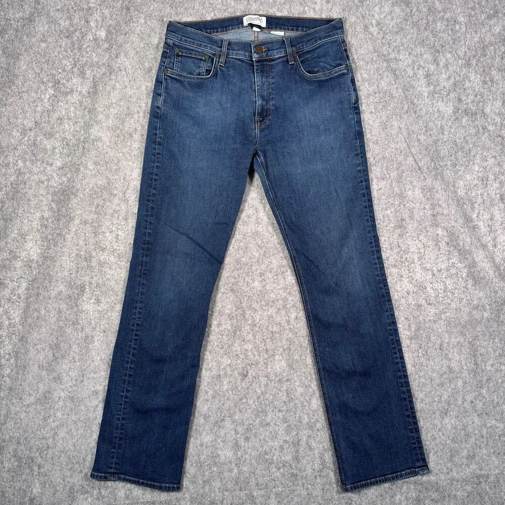 Tecovas Jeans Men’s 33x32 Measures 31x31 Blue Slim Fit Straight Leg Western