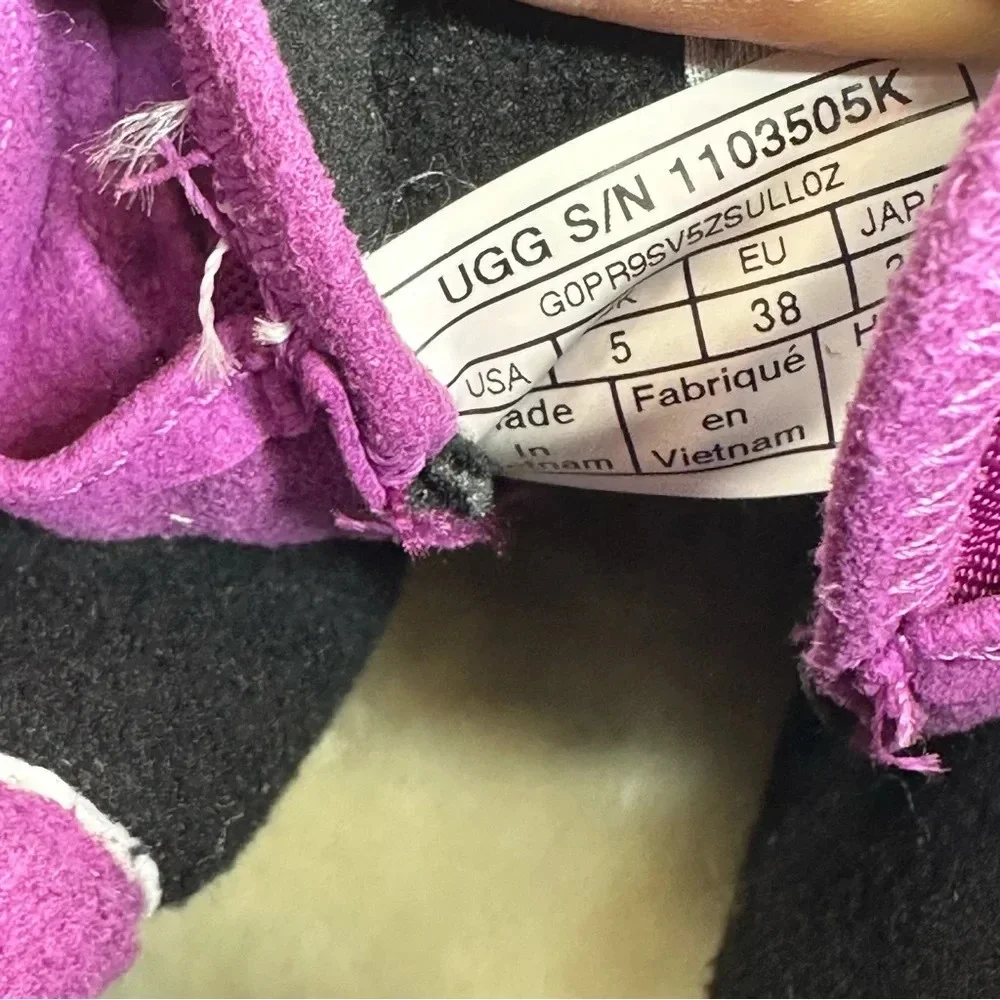 UGG Kids' Turlock Waterproof Snow Boot In Sweet Plum. Sz: 6