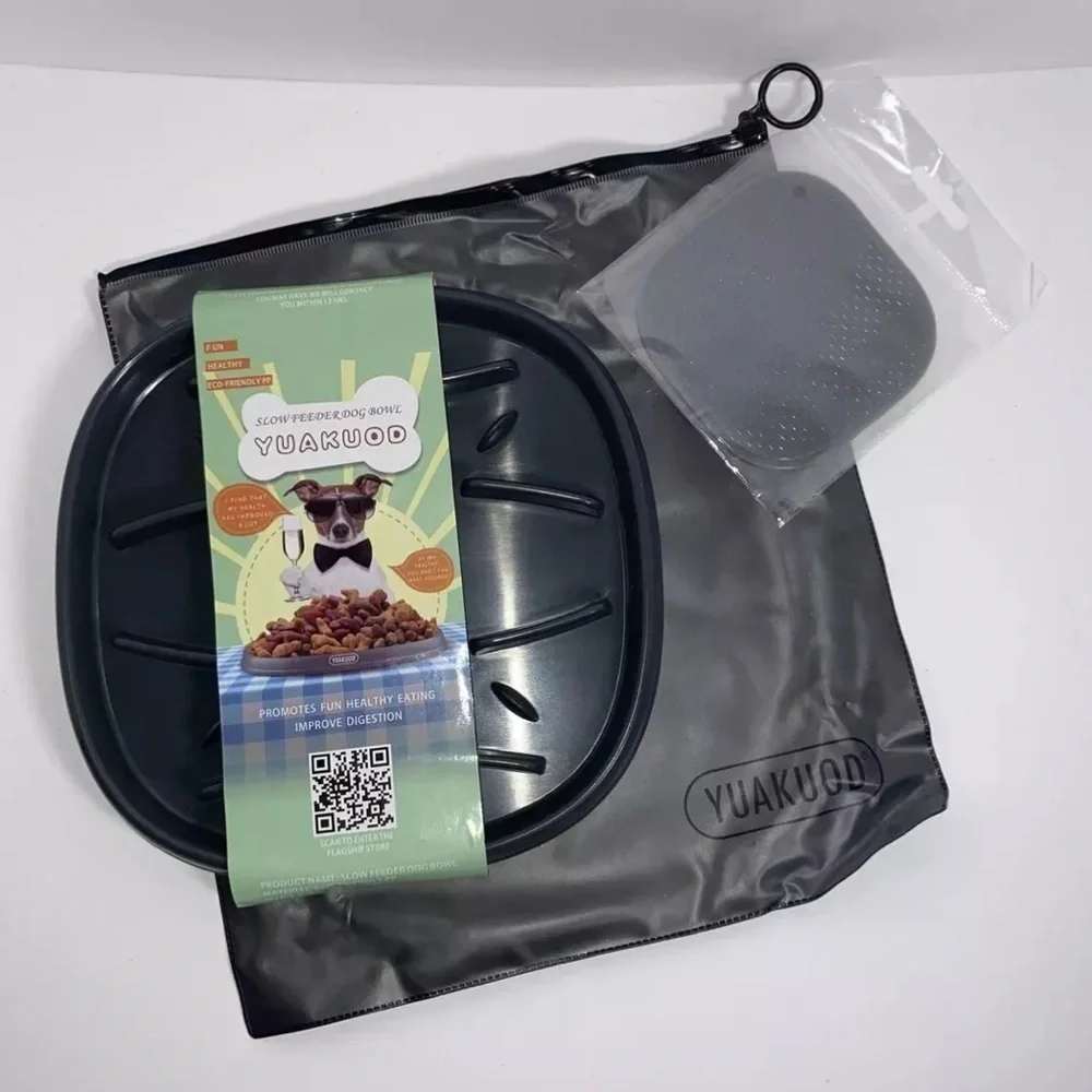 Slow Feeder Dog Bowl with Spreader
