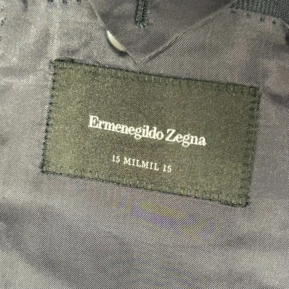 Ermenegildo Zegna Blazer Mens 46L Blue Striped Wool Sport Coat Made In Italy EUC
