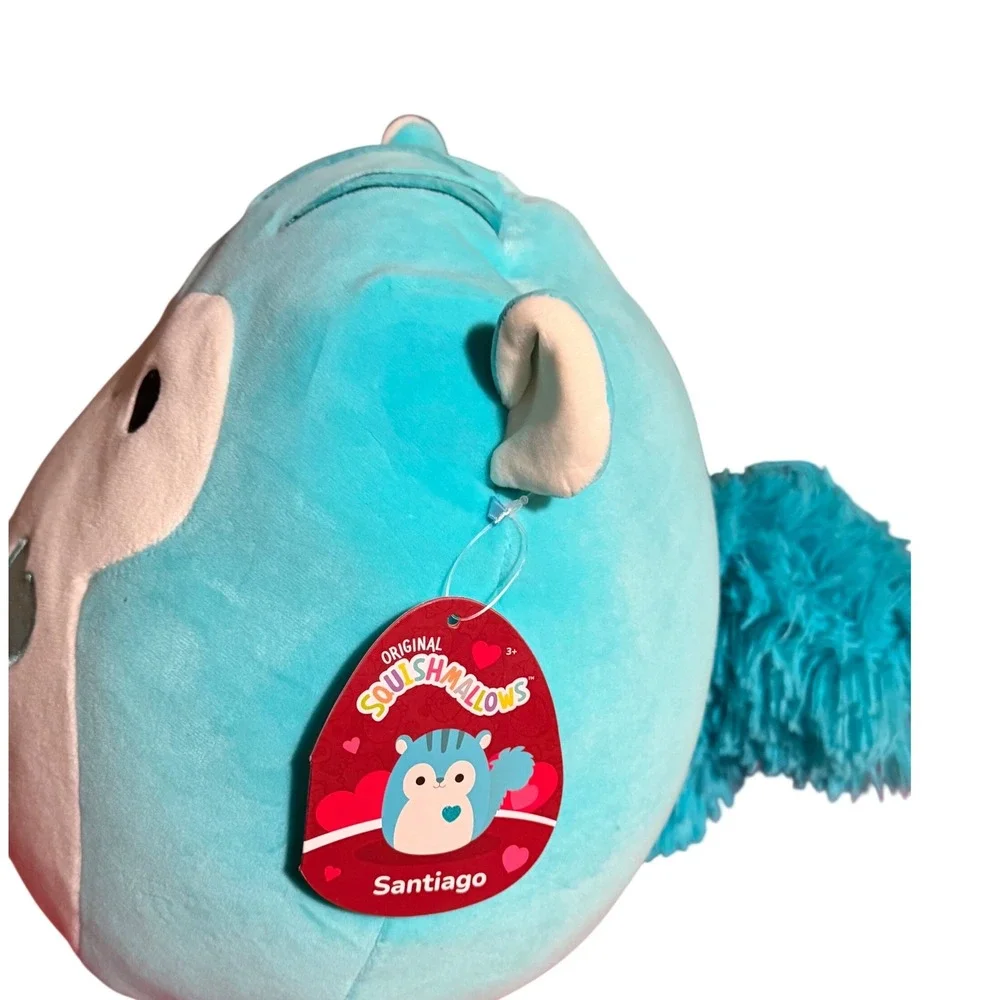 Squishmallows Santiago Blue Squirrel Plush Toy 11 Inch New With Tags Kids Gift