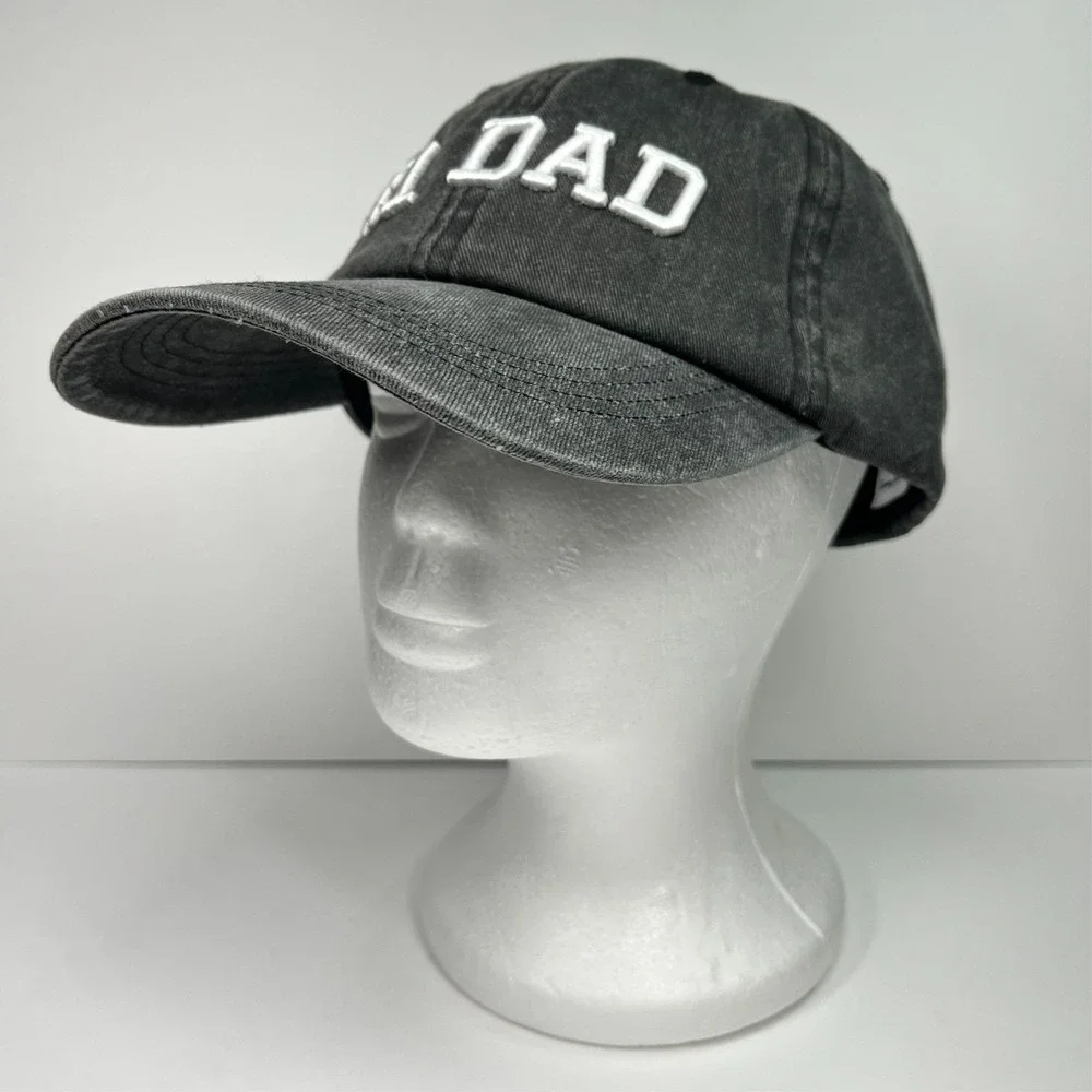Tommy Bahama Hat Mens Embroidered #1 Dad Adjustable Baseball Cap Heathered Black