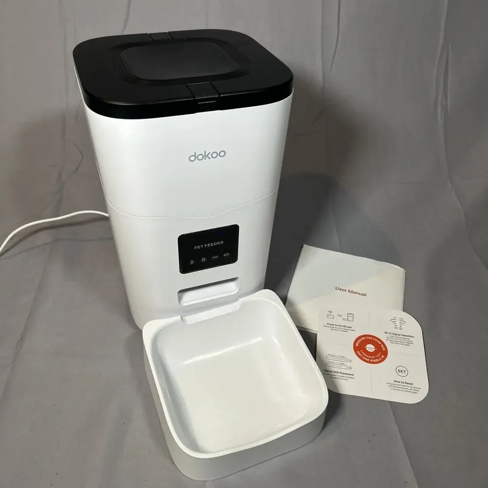 Dokoo Automatic Cat Feeders, App Control Smart Pet Food Dispenser W/portion DU3L