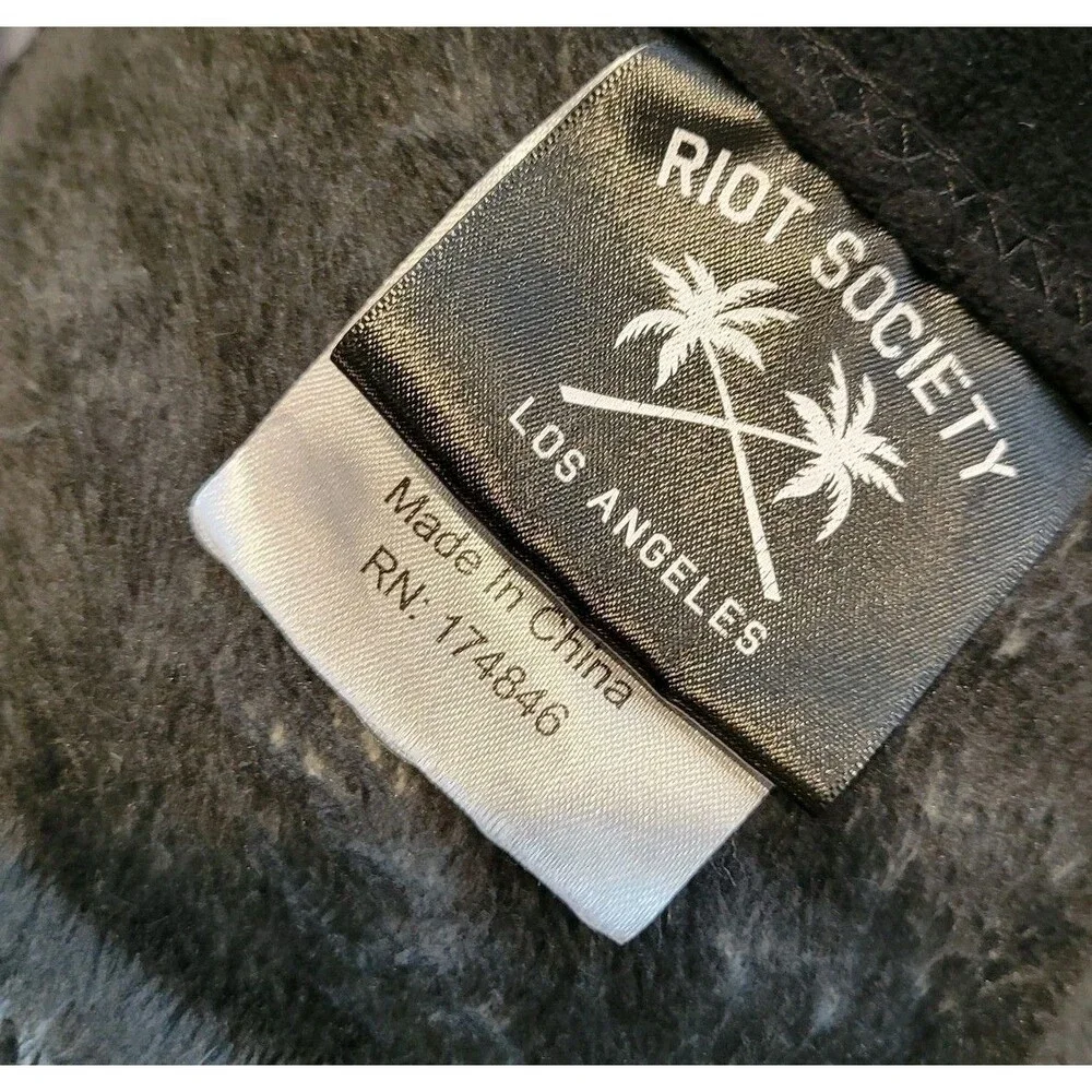 Riot Society Skeleton 48 x 60 Fleece Throw Blanket Japan Reaper Geisha Shame 2.0