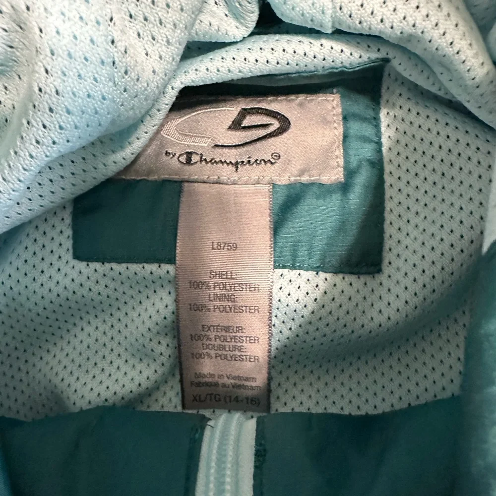 Champion green windbreaker