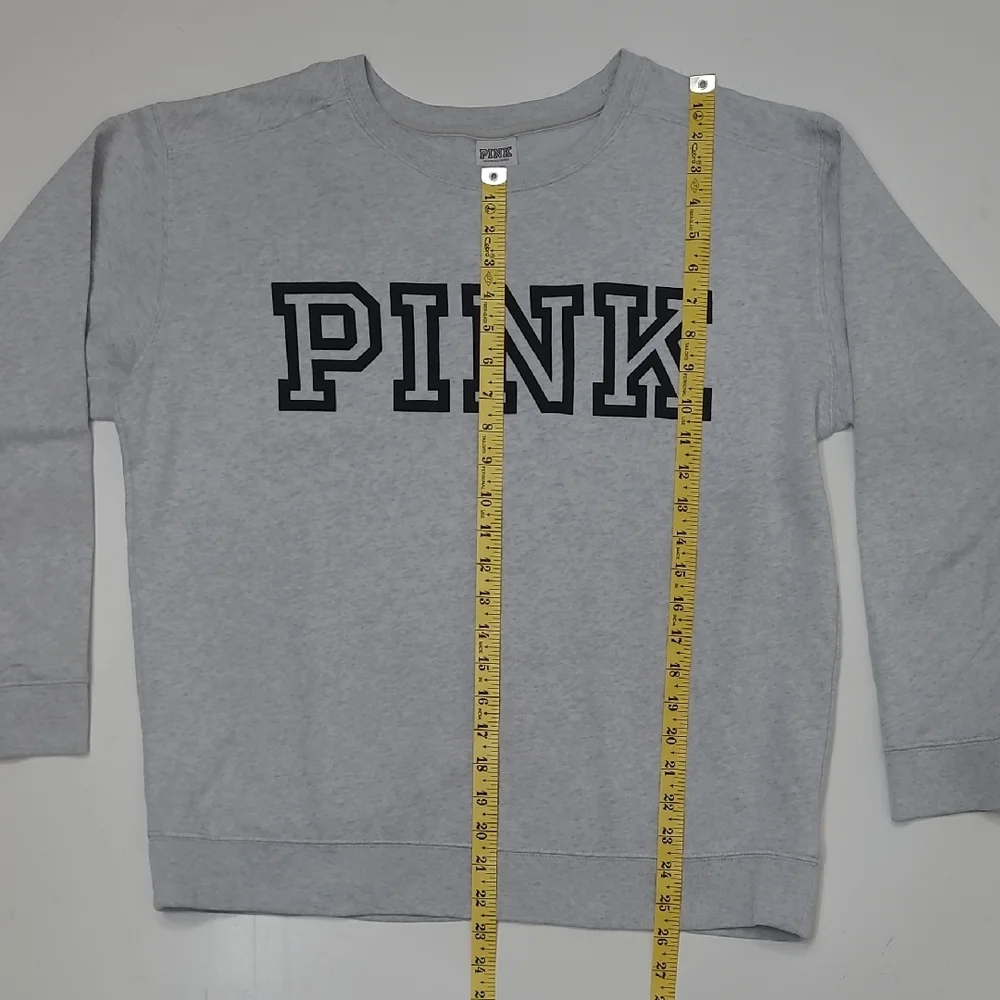 PINK Victoria's Secret Lightweight Sweatshirt Pullover VS Logo Graphics Y2K Top
