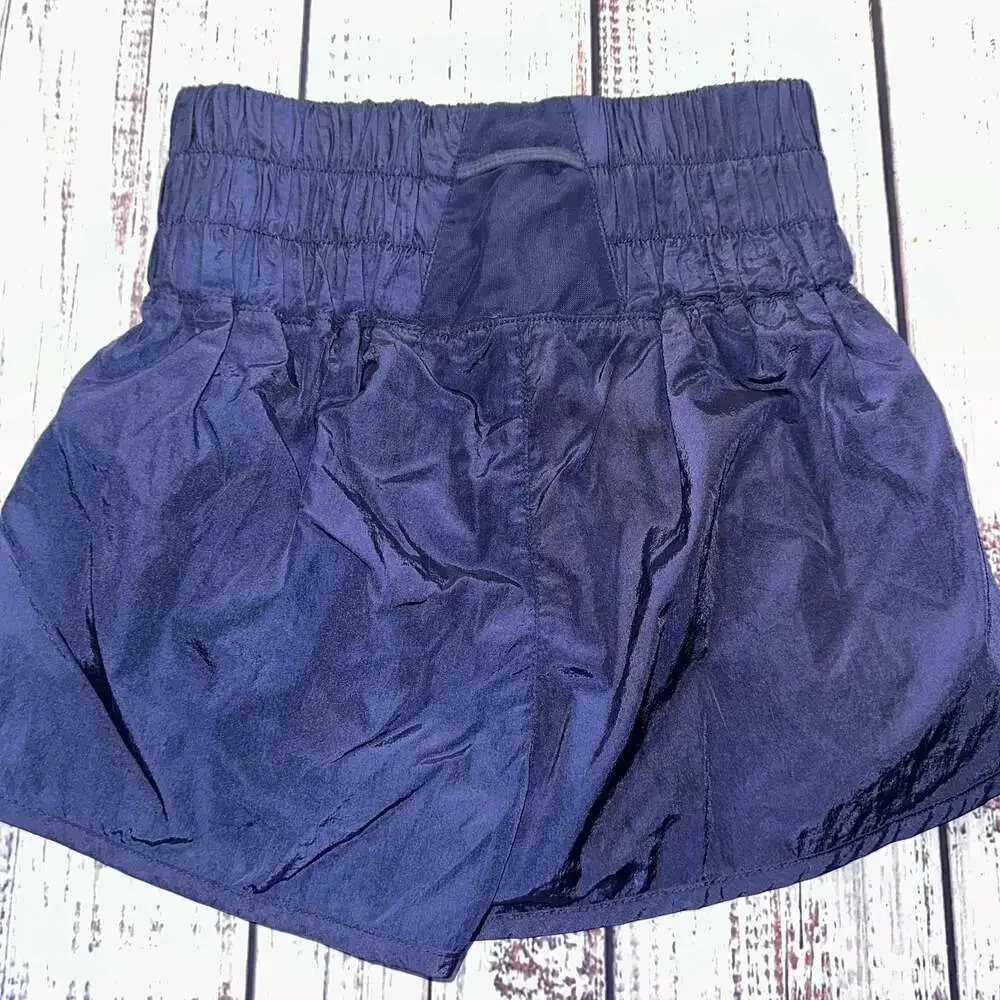 FP Movement by Free People The Way Home High-Waisted Shorts Navy Blue-M