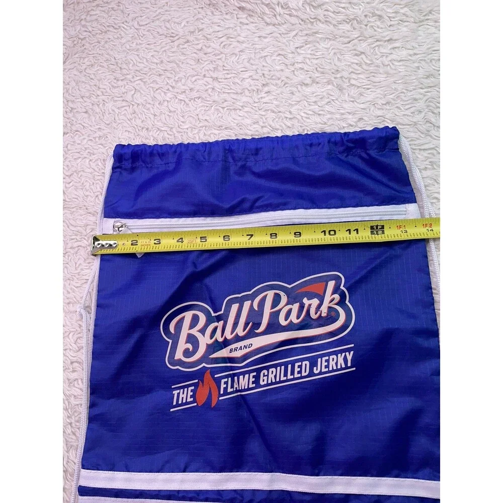 Ballpark Grilled Jerky Drawstring Cinch Tote Bag Backpack RARE PROMO MERCH