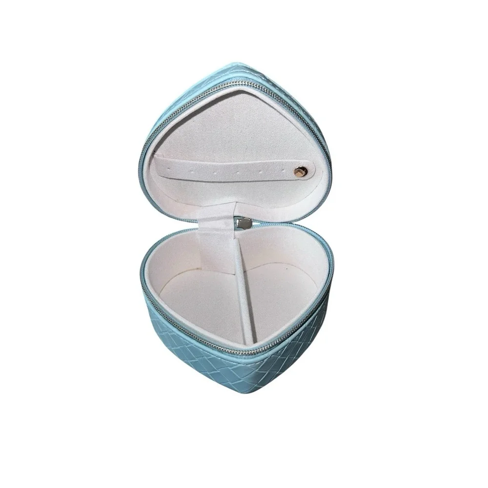 A New Day Heart Shaped Travel Mini Jewelry Box Valentines Day Gift