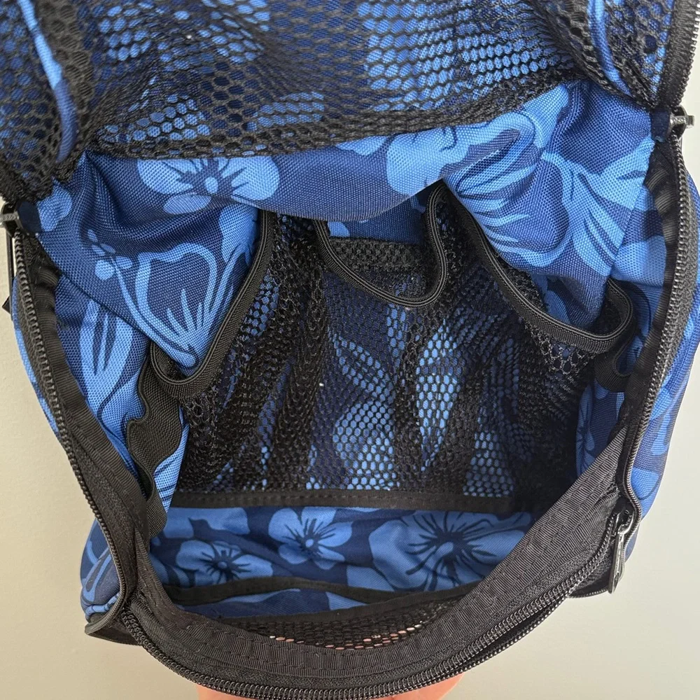 L.L. Bean Blue Floral travel toiletries bag