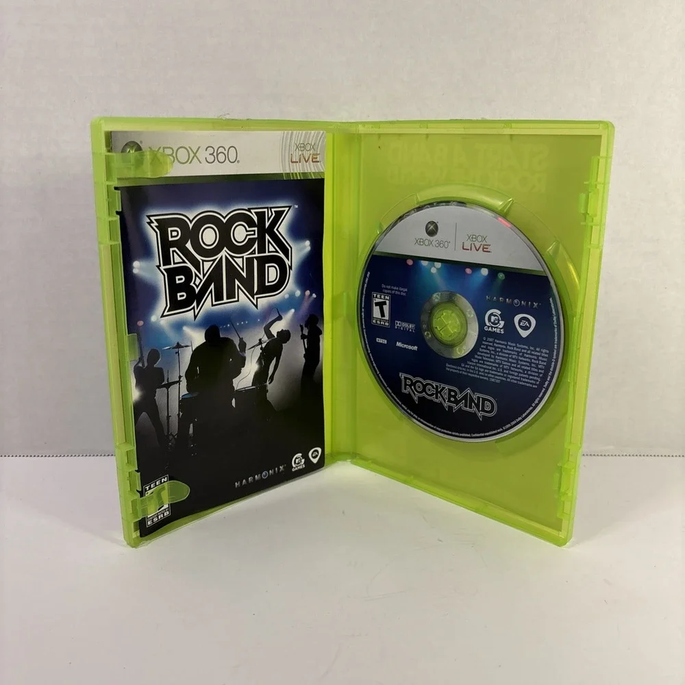 Rock Band Xbox 360 Complete in Box CIB Tested Music Rhythm Game