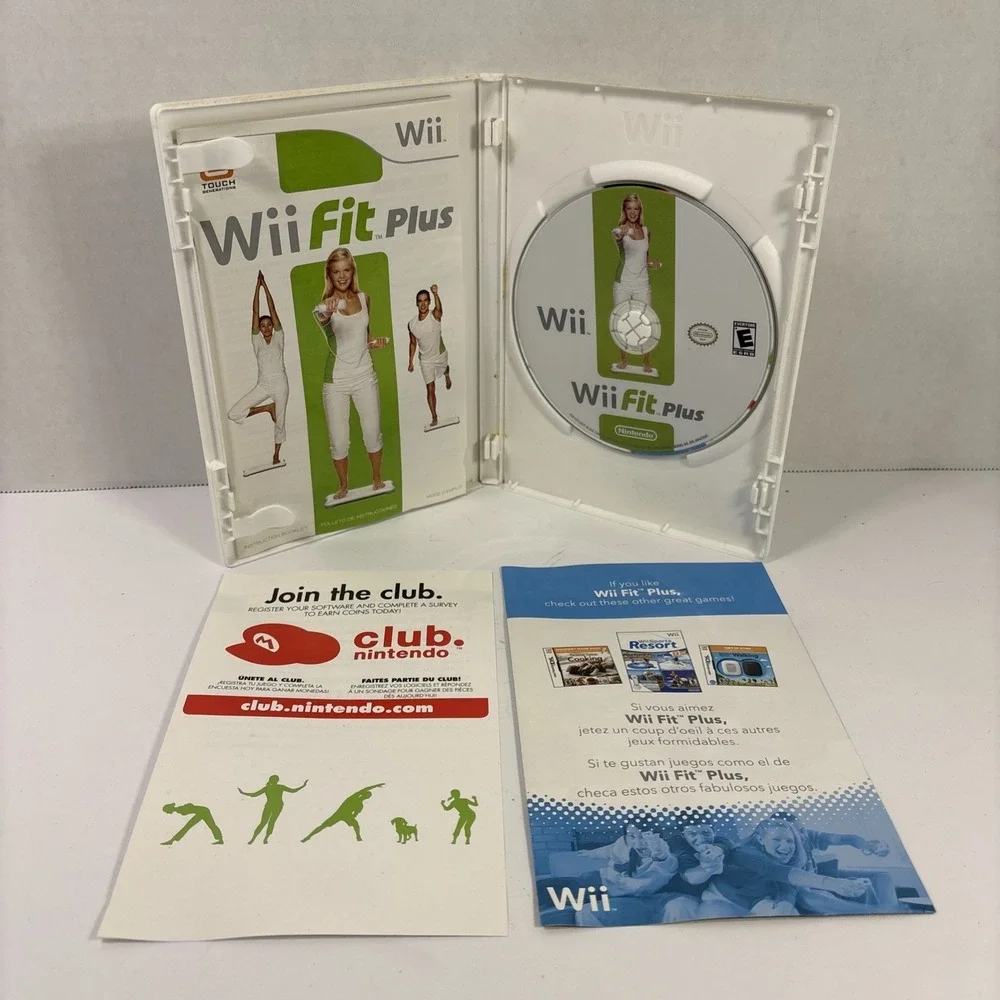Wii Fit Plus Wii Game 2009 Complete CIB w/Manual Tested Working Nintendo