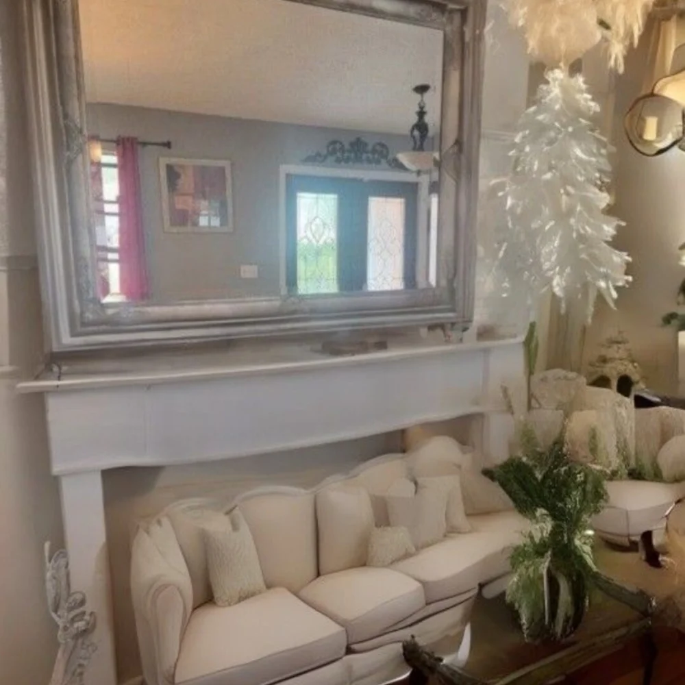Elegant Silver Wall Mirror 38.5x48