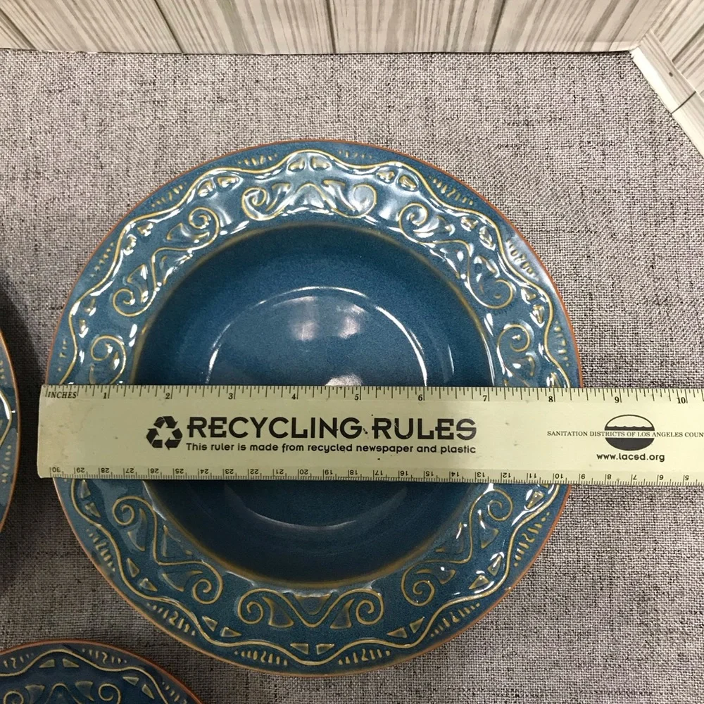 Pier One Soup Bowls and Cup and Saucer Set