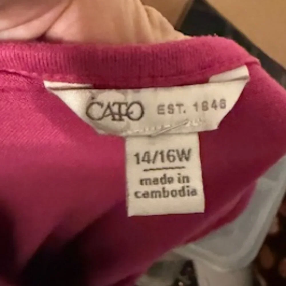 Cato dress size