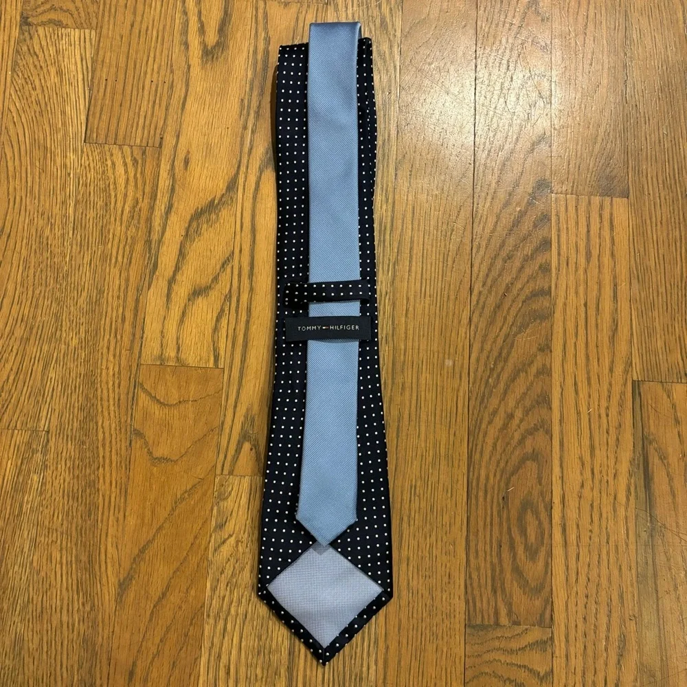Tommy Hilfiger 100% Silk Polka Dot Necktie