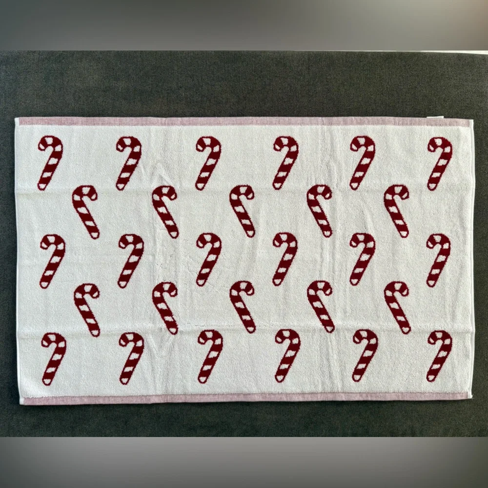 Pottery Barn Candy Cane Bath Mat