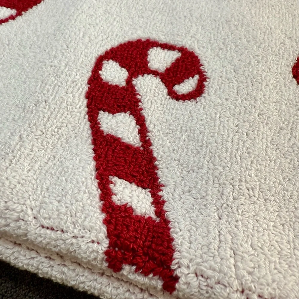 Pottery Barn Candy Cane Bath Mat
