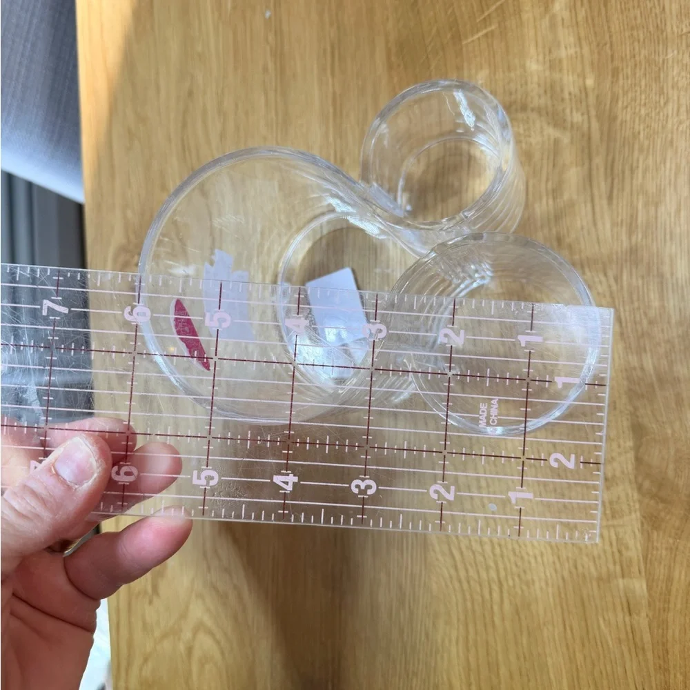 Clear plastic utensil holder set of 2