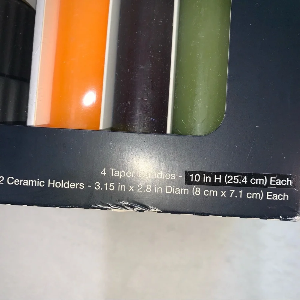 Black history month target Colorful Taper Candle Set with Holders new‎ in box