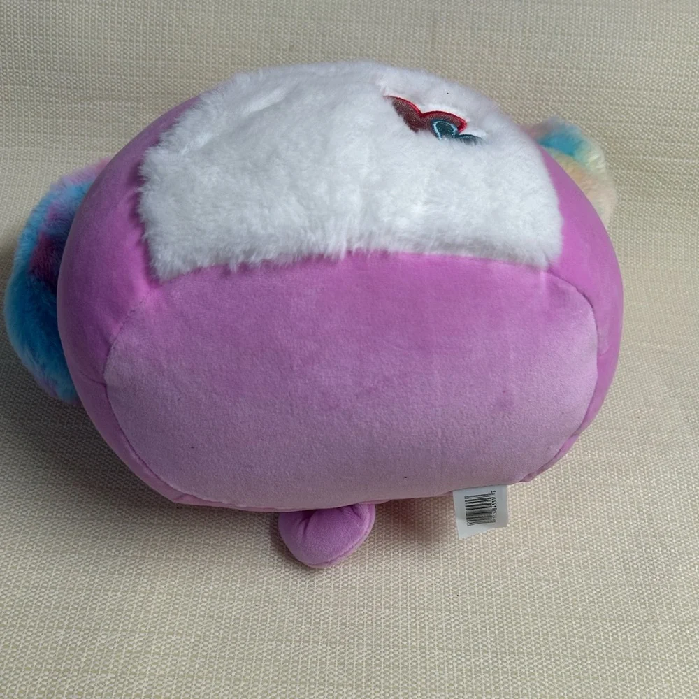Squishmallows Pink and Multicolor Dog Plush