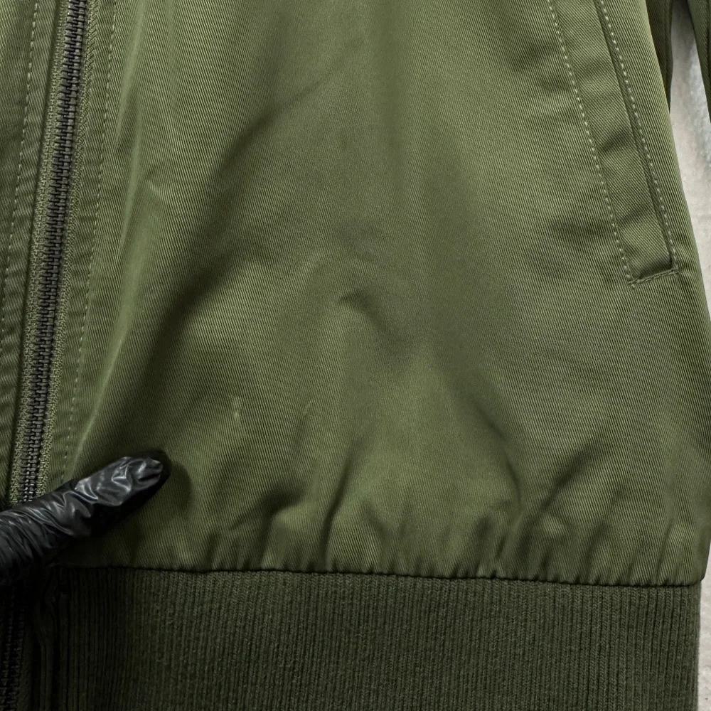Bernardo Mens Olive Green Bomber Jacket Lightweight Small Jacket Casual Cargo