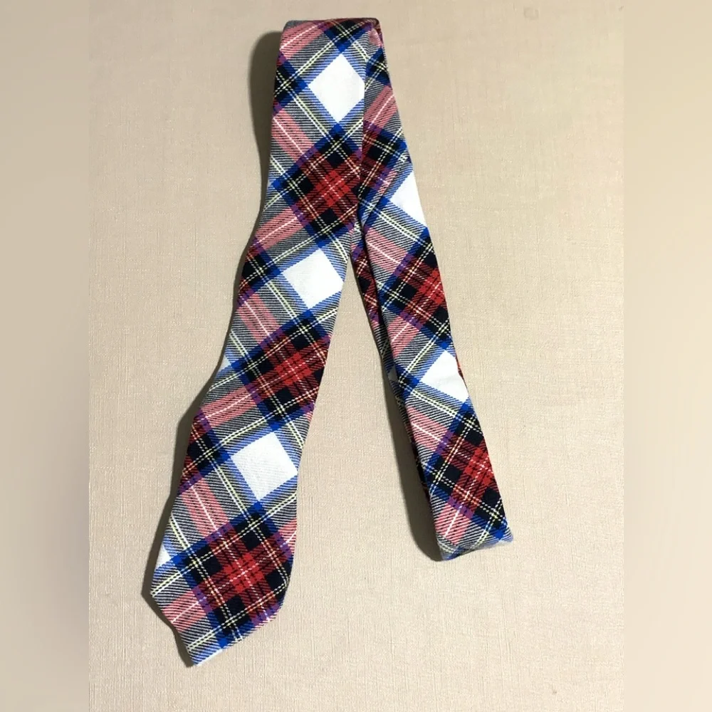 J. Crew Crewcuts Tartan Tie 100% Cotton 52”L NEW 2.5”