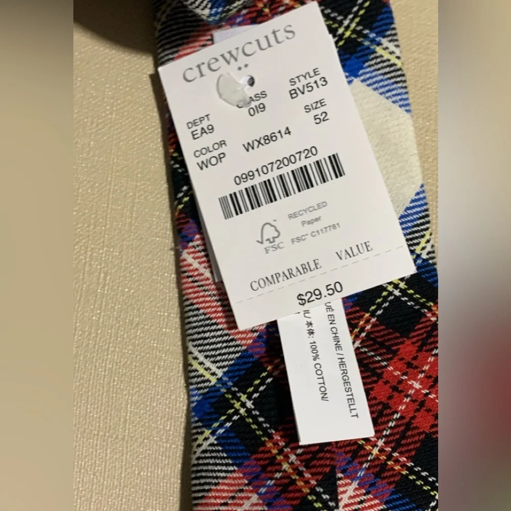 Crewcuts crew tartan