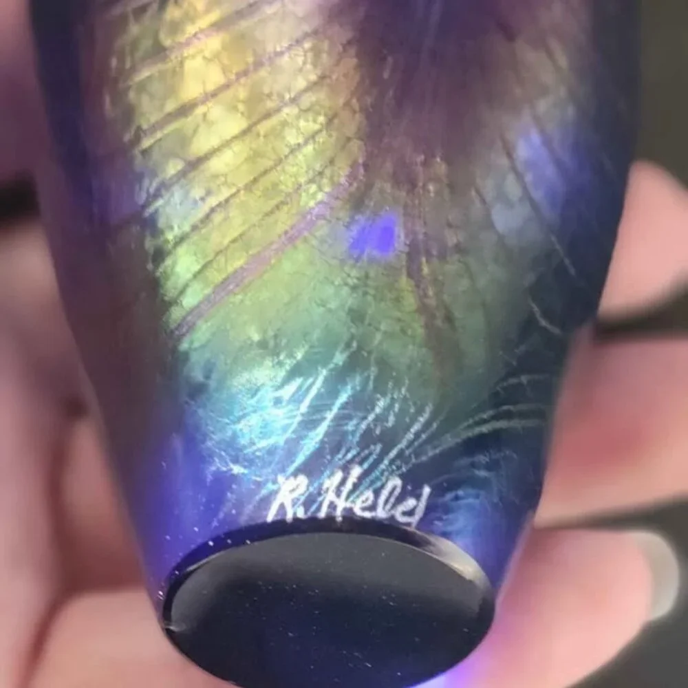 Robert Held Art Glass Bud Vase - Signed