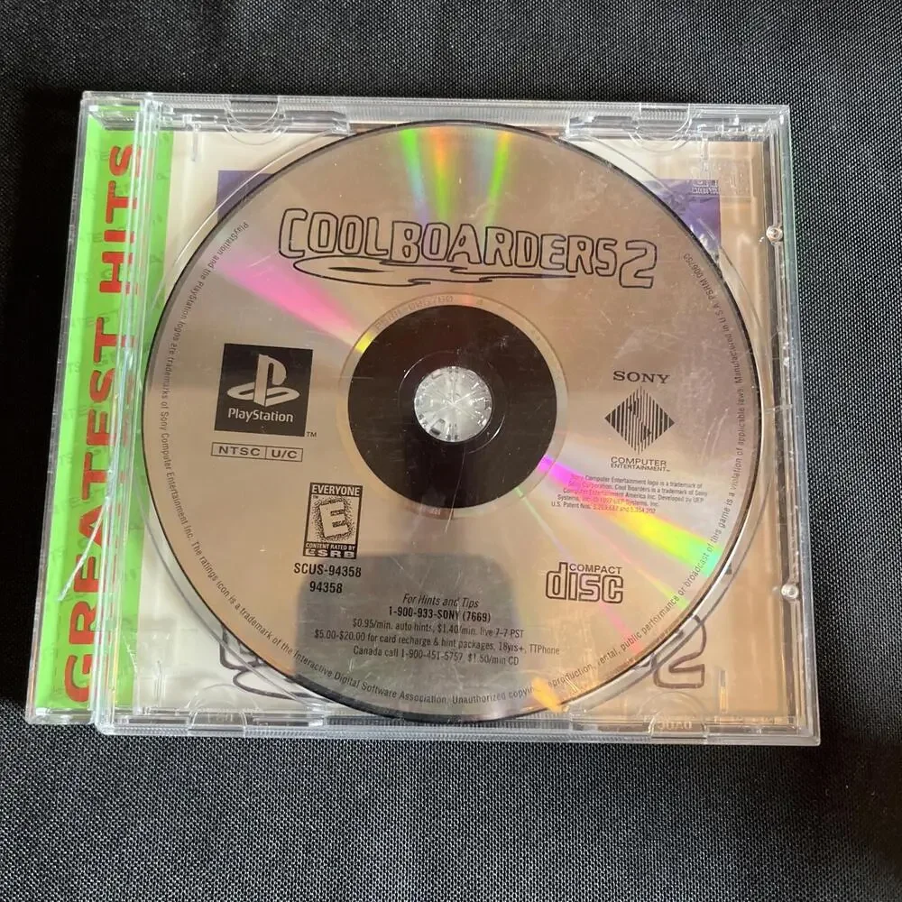 Cool Boarders 2 (Sony PlayStation 1, 1997) No Front Manual But In Great Shape