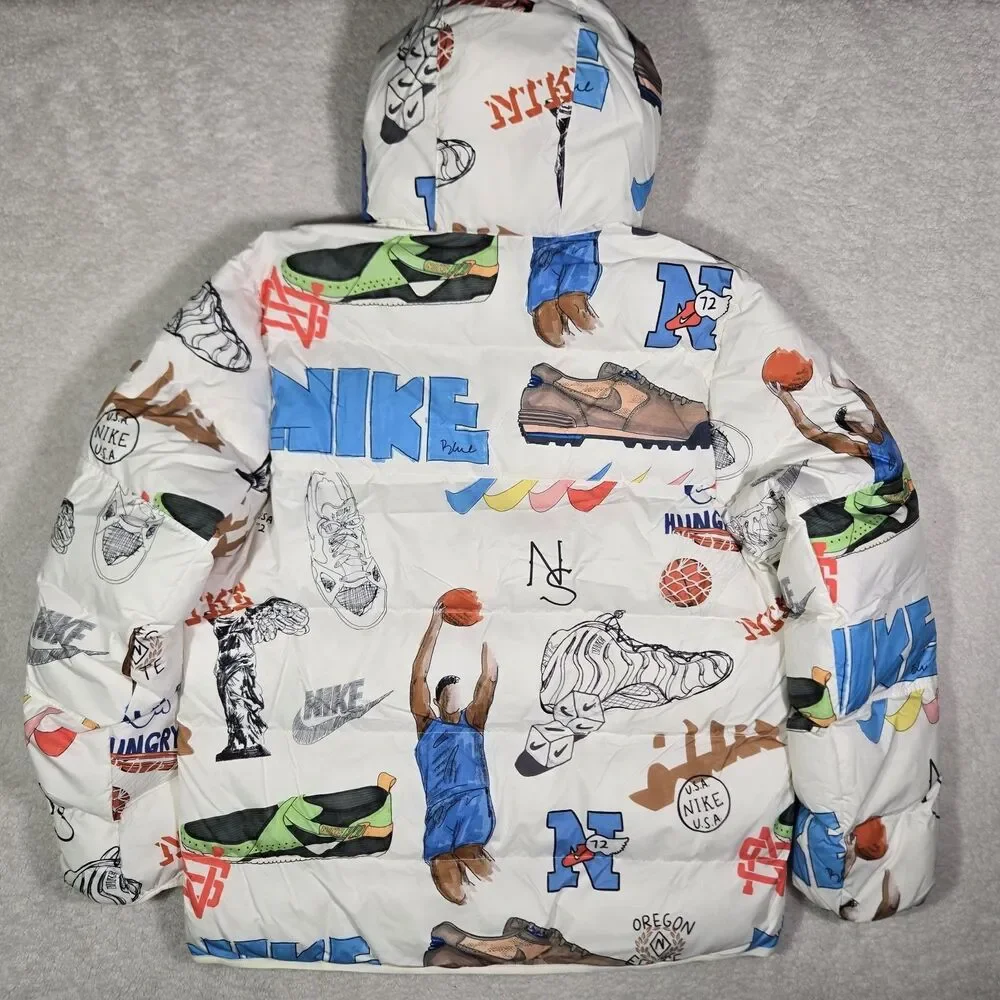 Nike Bold School Primaloft Storm Fit Puffer Jacket White Mens XL FZ2288-133