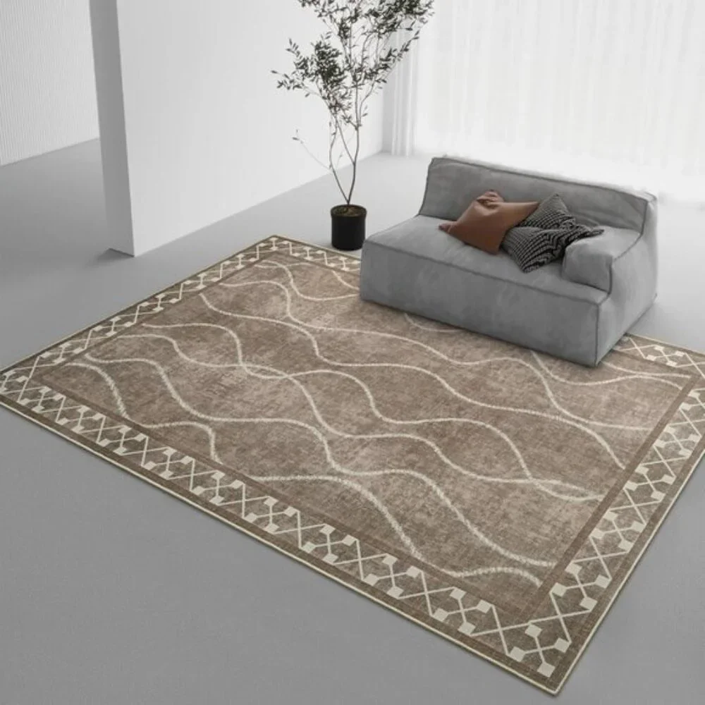 New 4x6 Washable Area Rug, Non-Slip Low Pile Carpet for Home & Room Decor