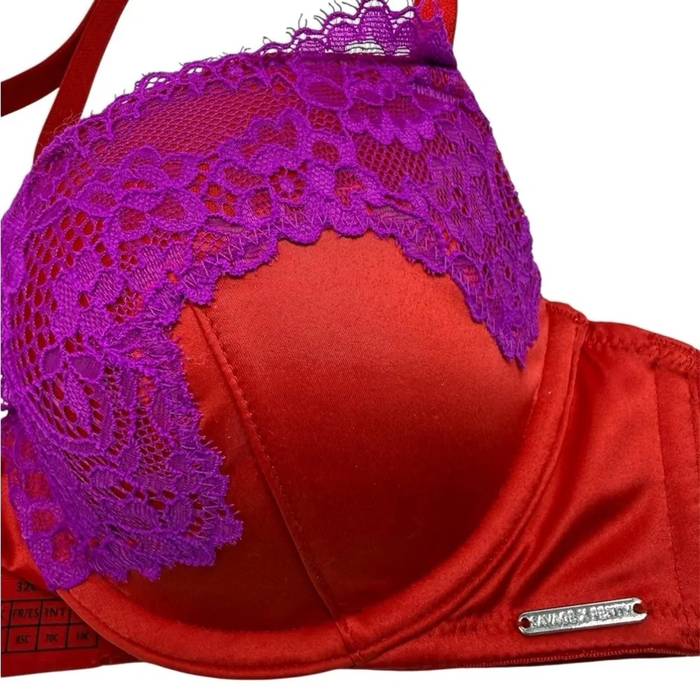 Savage x Fenty Nite Shade Underwire Padded Demi bra 32C