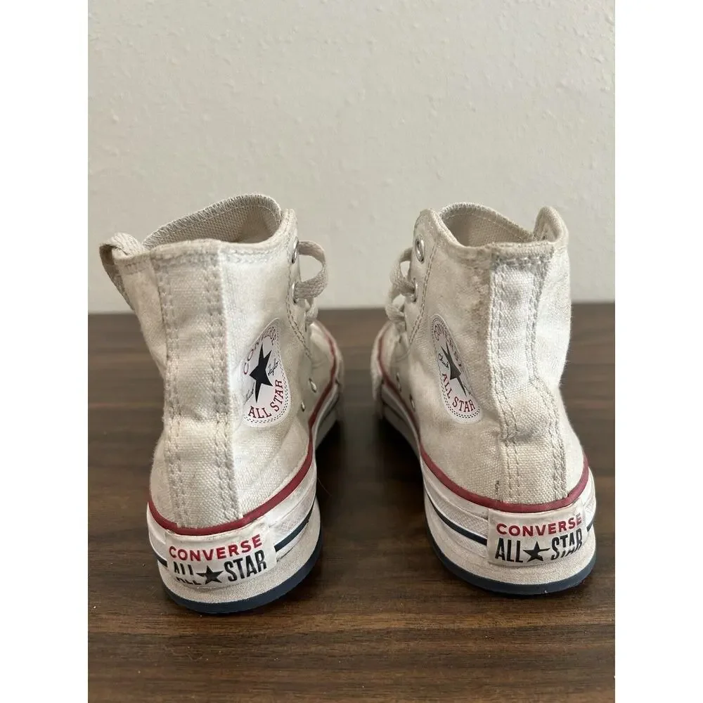 Converse Kids Size 11 Chuck Taylor All Star Canvas High Top Sneaker White