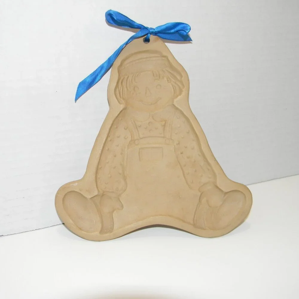 Raggedy Andy Cookie Mold 1986 Brown Bag Cookie Art Hill Design Inc