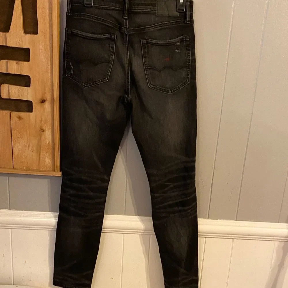American Eagle Outfitters Black Straight Jeans 28x32