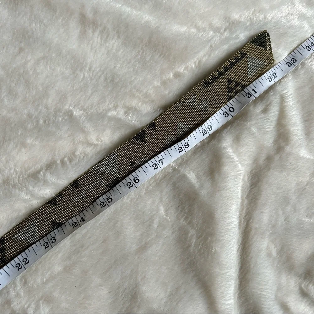 Patagonia green gray triangle woven webbing belt childs 27