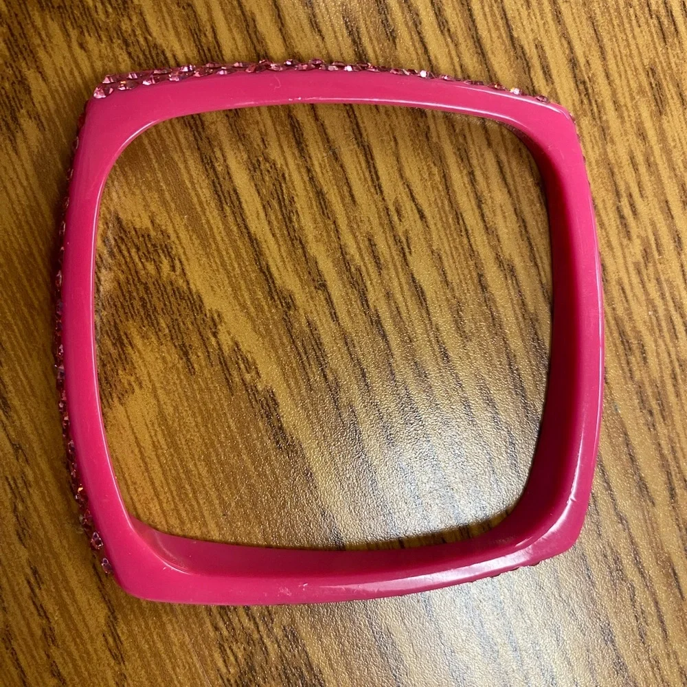 Hot Pink Sparkle Bracelets set of 12