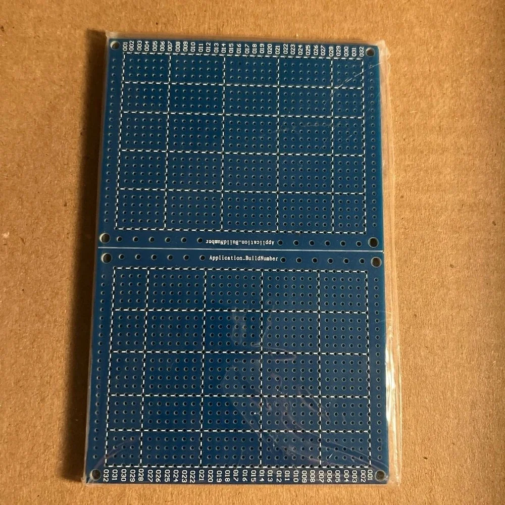 Unbranded PCB Prototype Board 6 Pack 7x9cm Blue New Soldering Arduino Kit DIY