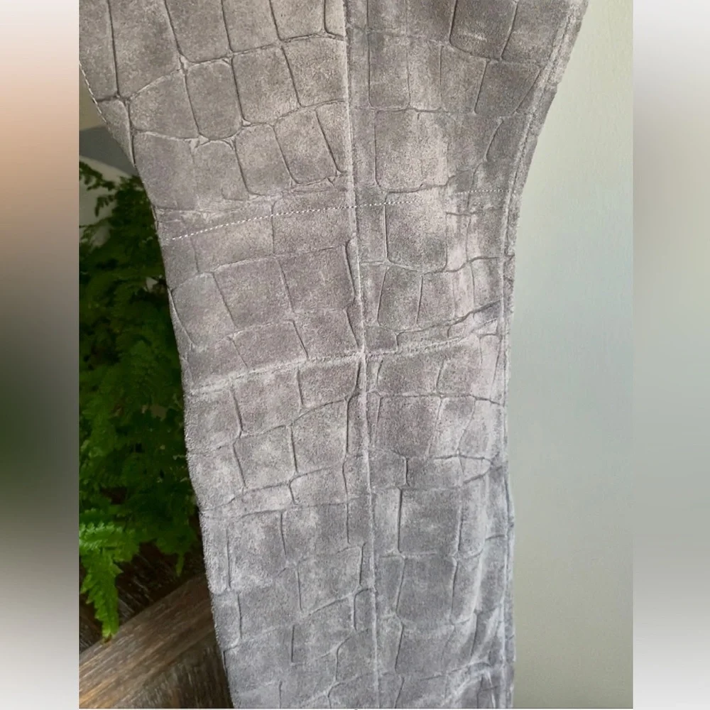 Report Signature Fairfax 3 Gray‎ Suede OTK Over the Knee Thigh High Boots | 7.5