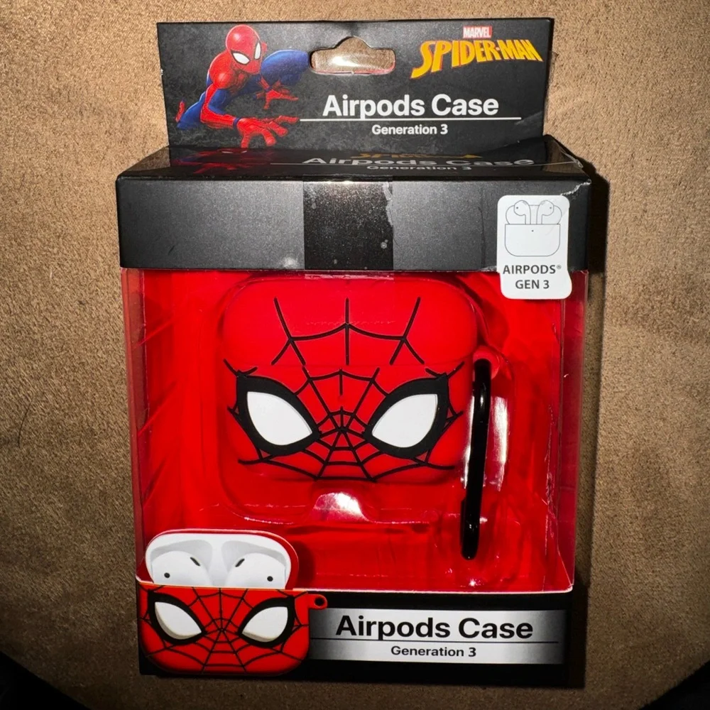 NEW! Marvel Spider-Man AirPods Gen 3 Case - Red and Black