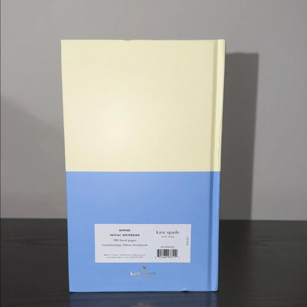 Kate Spade Notebook with Gold ‘J’