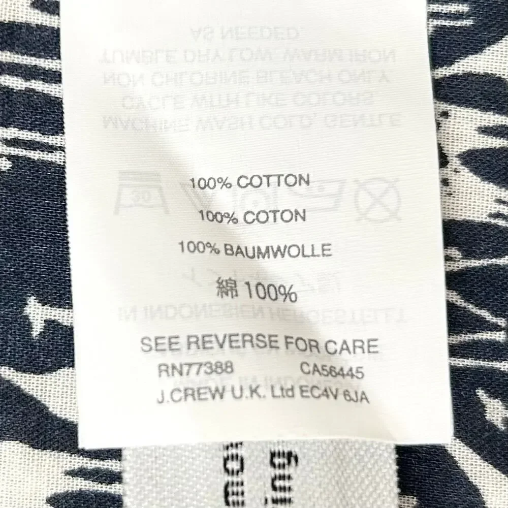 Crewcuts Girl's Novelty Print Giraffe Navy Blue Cotton Ruffle J. Crew Skirt XL