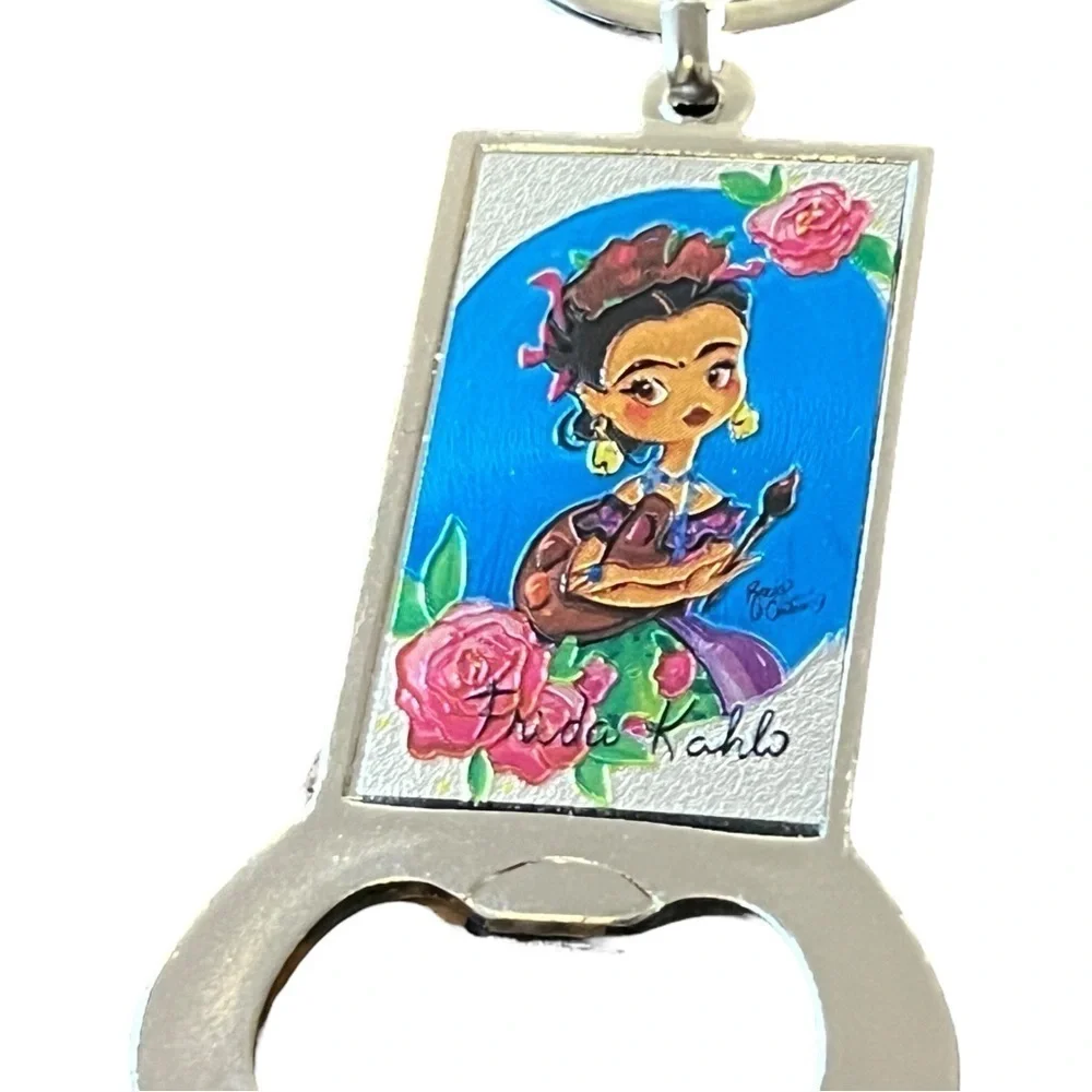 FRIDA KAHLO Caricature Bottle Opener Keychain
