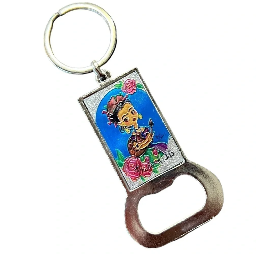 FRIDA KAHLO Caricature Bottle Opener Keychain