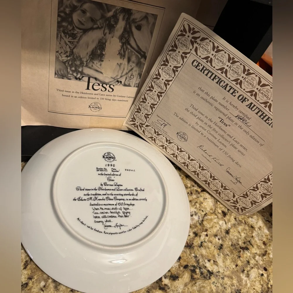 Knowles collector plate